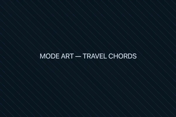 Travel Chords mode — chord reference browser